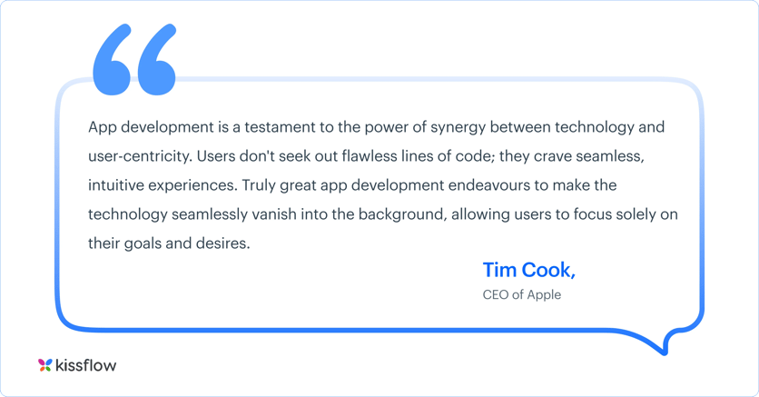 why do you need to develop applications quote